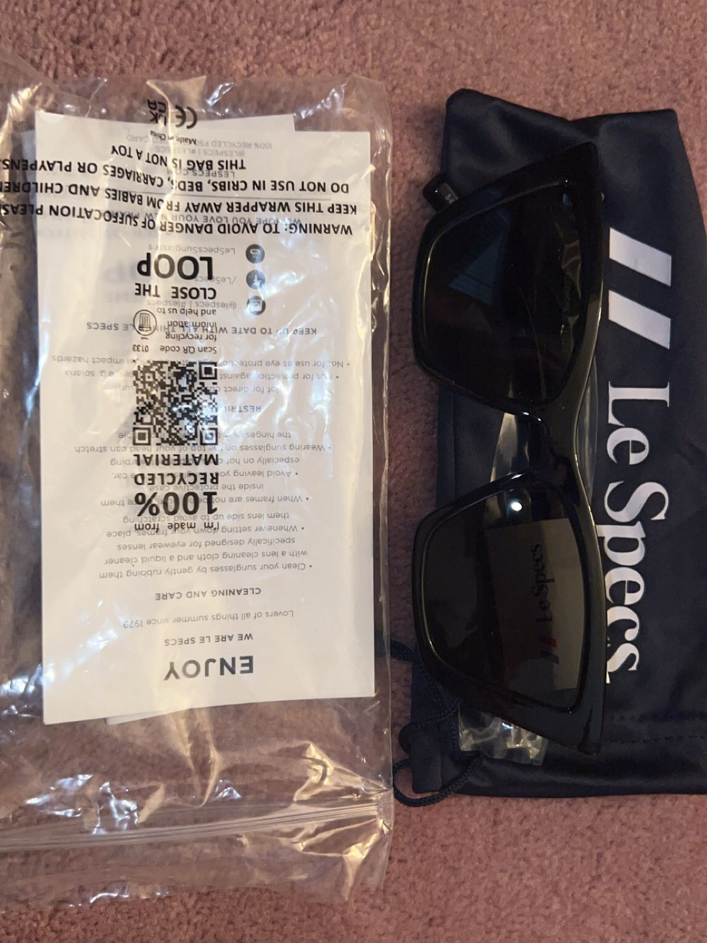 Le Specs Women’s Velodrome Black Polarized Sunglasses